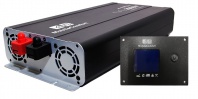 Инвертор MobileComfort S2012-BC, 2000Вт, 12В, чистый синус,  розетка 230V, встроенное зарядное устройство 30А, схема приоритетов 230V, функция бесперебойника, USB выход, в комплекте настенная панель управления